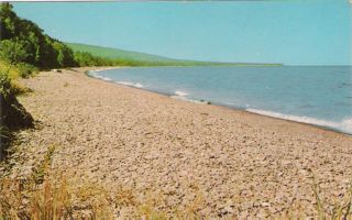 Postcard Michigan Eagle River Lake Superior Agate Beach