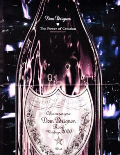 DOM PERIGNON Champagne Rose liqueur Magazine print advertisement