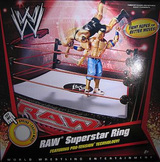 WWE Raw Superstar Wrestling Ring Toy Action Playset