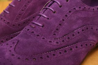 Paul Smith Purple Miller DIP Dye Suede Shoes 8 9 42 Bag