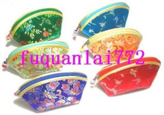 you are bidding on wholesale 6 pcs gorgeous chinese silk coin purses