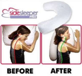  On TV Side Sleeper Pro Back and Neck Pillow for Superior Rest & Sleep