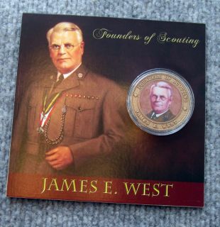 James E West Scout Eagle OA Coin Medallion Portfolio