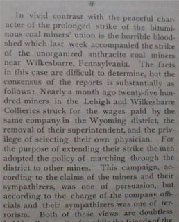 Wilkes Barre PA Mine Strike 1897 Killing Violence