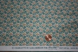 Yard Charlotte Reproduction Quilt Fabric by Blue Hill 7161 16