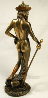 David Donatello Statue Sculpture Bronze Art Male Nude