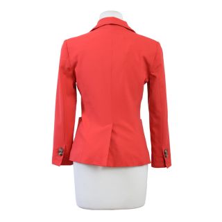 Dsquared Wool Bright Red Two Button Blazer Jacket US S EU 40