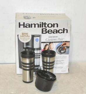 HAMILTON BEACH 45237R STAY OR GO CUSTOM PAIR COFFEE MAKER NEW