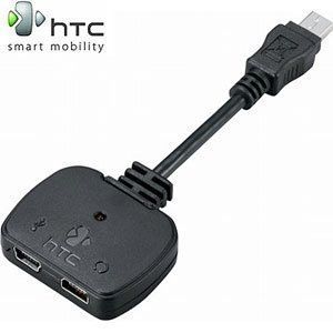 HTC USB Y Cable Dual Adapter Spliter 4 Charging Headset New