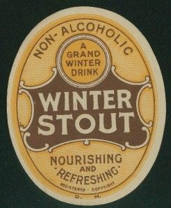 Manchester Duckworth Co Winter Stout English Original Bottle Label