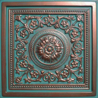 Drop in or Glue on Universal 24x24 PVC Ceiling Tile Majesty Copper