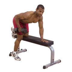 New Body Solid Flat Weight Dumbbell Bench GFB350