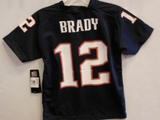 New England Patriots Tom Brady Name and Number Youth Jersey Shirt Navy