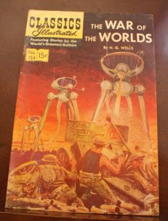 Classics Illustrated War of The Worlds 124 HRN 156 F