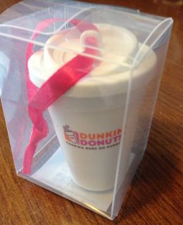 Dunkin Donuts Holiday Coffee Cup Ornament