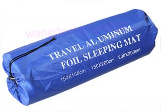 200cm x 150cm Travel Camping Aluminum Foil Sleeping Dampproof