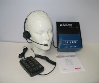 Call Center T110 Headset Telephone with Dial Keypad Mute Dual Training