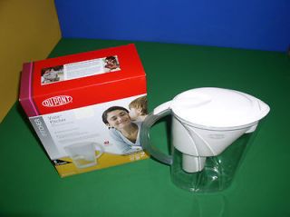 Du Pont 6 cup Vista filter pitcher water filtration system slim model