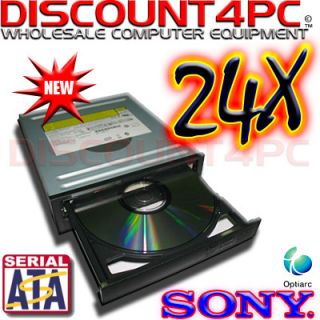 24x Sony PC Internal SATA DVD DVDRW Burner Drive Writer