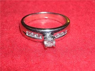 Vintage Estate find Ladies .52 CT 10K W/G Diamond Wedding Engagement