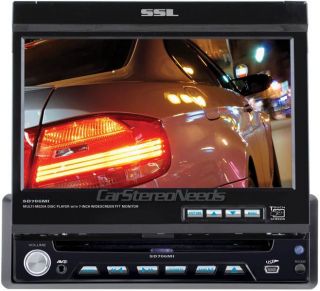  DIN IN DASH CAR DVD MP3 CD PLAYER 7 TFT LCD TOUCHSCREEN MONITOR