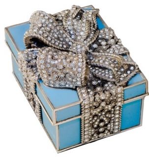 Edgar Berebi Lmtd Edition All Wrapped Up Jewelry Box w/ Swarovski