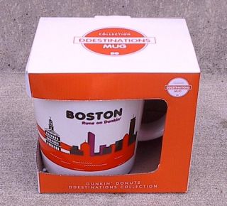 Dunkin Donuts Boston Ceramic Destinations City Coffee Cup Mug Quick