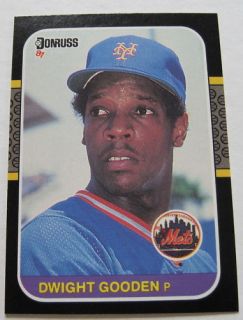  1987 Donruss Dwight Gooden Mets Card No 199