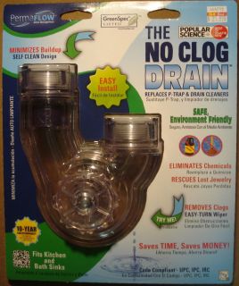 PermaFLOW The NO CLOG Drain Replaces Drain Cleaners NEW Easy to