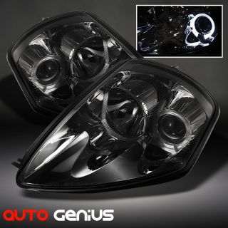 00 05 Eclipse JDM Smoked Halo Projector Headlights Front Lamps Instant