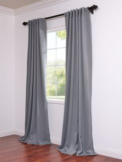 Neutral Grey Pole Pocket Blackout Curtains Drapes