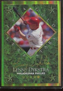 Lenny Dykstra 1994 Leaf Gold Stars 5