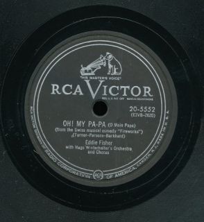 Pc78 Male Vocal RCA Victor 20 5552 Eddie Fisher