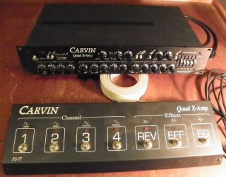 Carvin Quad X Amp Guitar All Tube Preamp w/ FS 77 Footswitch