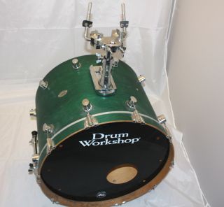 DW Drum Workshop Maple Bass Drum Made in USA Kick Drums Green Lacquer
