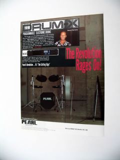 Pearl Drum x Electronic Drums Steve Ferrone Print Ad