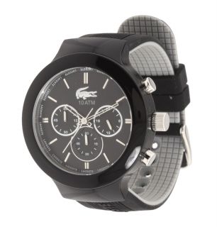 LACOSTE black 2010651 CHRONOGRAPH sport WATCH NEW IN BOX AUTHENTIC