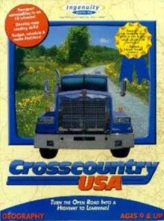 Cross Country USA PC Mac CD Classic Geography Kids Game