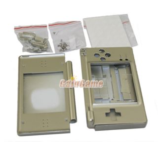 Gold Full Housing Shell Cover Case Replacement for Nintendo DS Lite