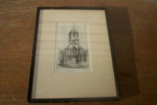 Edward J Cherry Signed Artist Proof F R A s Etching 272 Christ Church