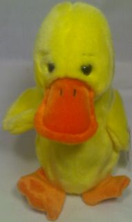 Toy Ty Beanie Baby Quacker Duck Buddies Collection Bird Kids Boy Girl