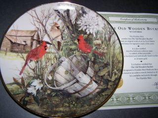  Mint The Old Wooden Bucket by Cecil Eakins Collector Plate Mint w COA