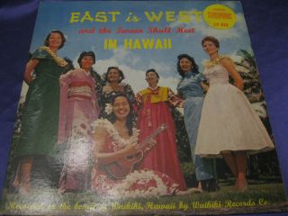  Hawaiian LP Red Vinyl Eddie Spencer East is West on Waikiki 313 Stereo