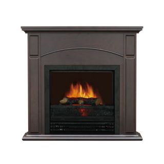flametec 1250w chestnut electric fireplace heater