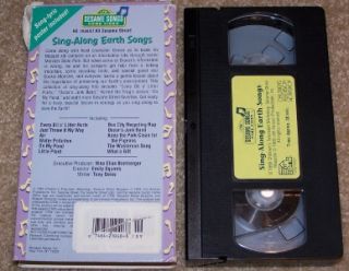 Sesame Street VHSSing Yourself Silly Earth Songs 2