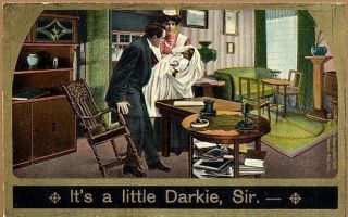 1909 Theodore Eismann Derogatory Black Comic PC Its A Little Darkie