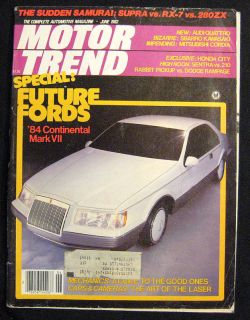 Motor Trend Magazine June 1982 Audi Quattro