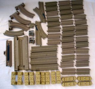 Thomas the Train Trackmaster tan Track 62 pieces assorted VGUC