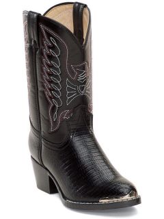 Durango BT740 Boots Cowboy Shoe Black Infant Boys Sz