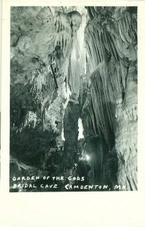  MO Camdenton Bridal Cave Garden C 1940 RP Postcard